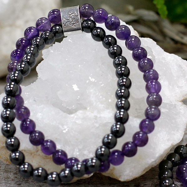Narukvica Magnetic Gemstone - Amethyst 