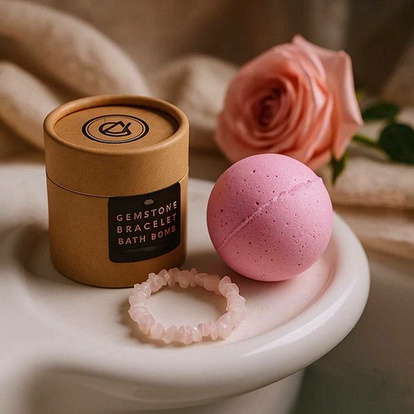 Narukvica Rozi Kvarc & Bombica za kupanje