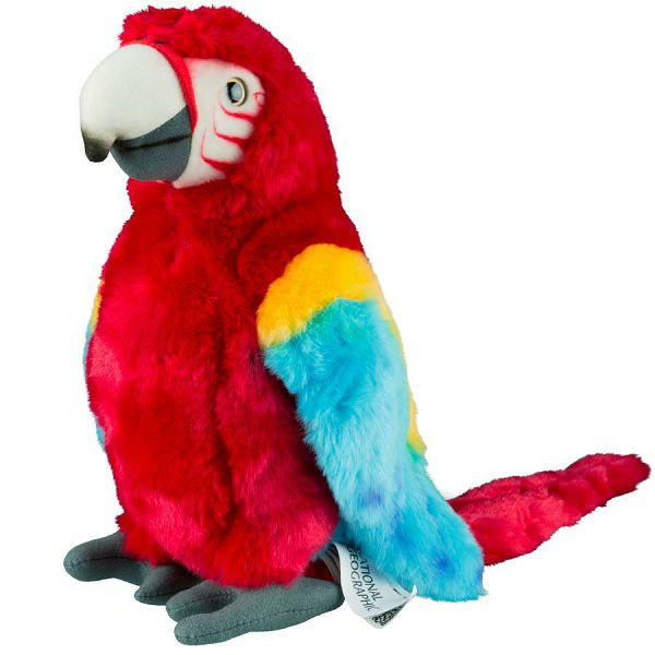 National Geographic Plush-Parrot Red