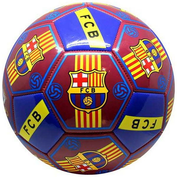Nogometna lopta FC Barcelona All Logos 5