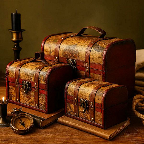 Old Map Chests x3