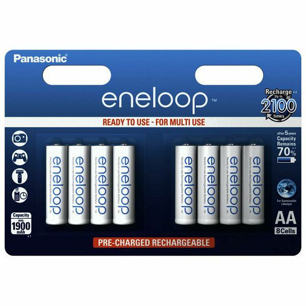 Panasonic Eneloop Mignon x8 AA 1900 mAh
