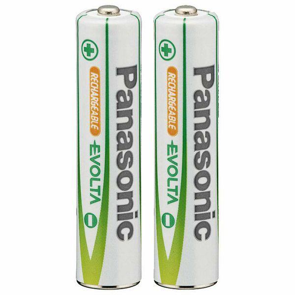 Panasonic NiMH x2 AAA 750 mAh Evolta