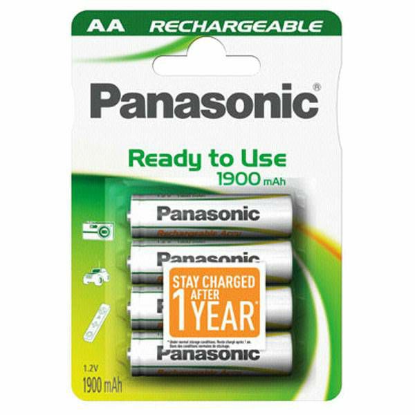 Panasonic NiMH x4 AA 1900 mAh Ready to Use