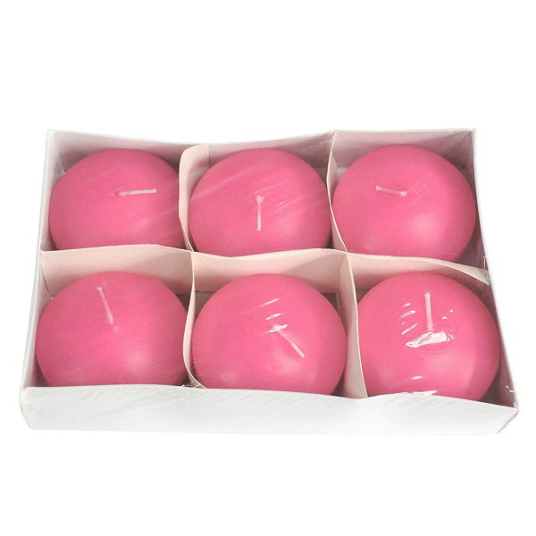 Plutajuće svijeće L Pink x6