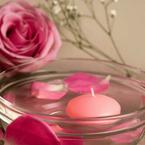 Plutajuće svijeće L Pink x6