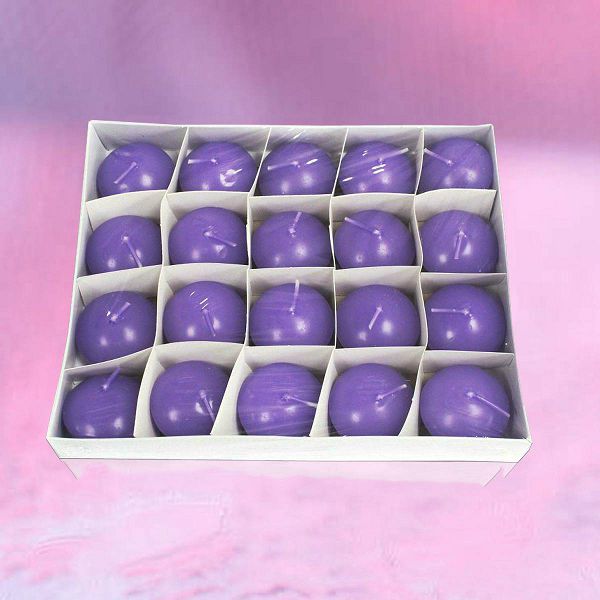 Plutajuće svijeće S Lilac x20