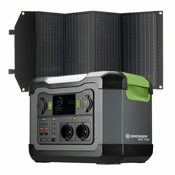 Portable Power Station 1200W + Solar Charger 120W 