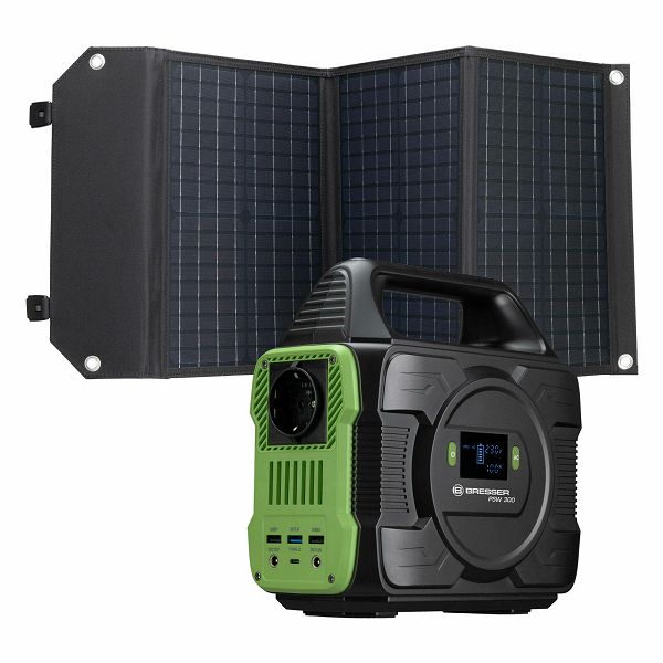 Portable Power Station 300W + Solar Charger 60W