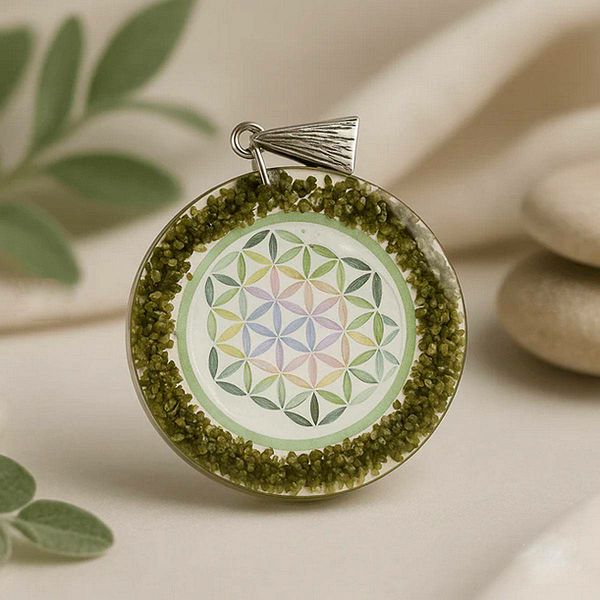 Power Pendant - Greenstone Mandala 