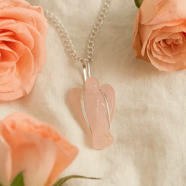 Privjesak Guardian Angel - Rozi Kvarc