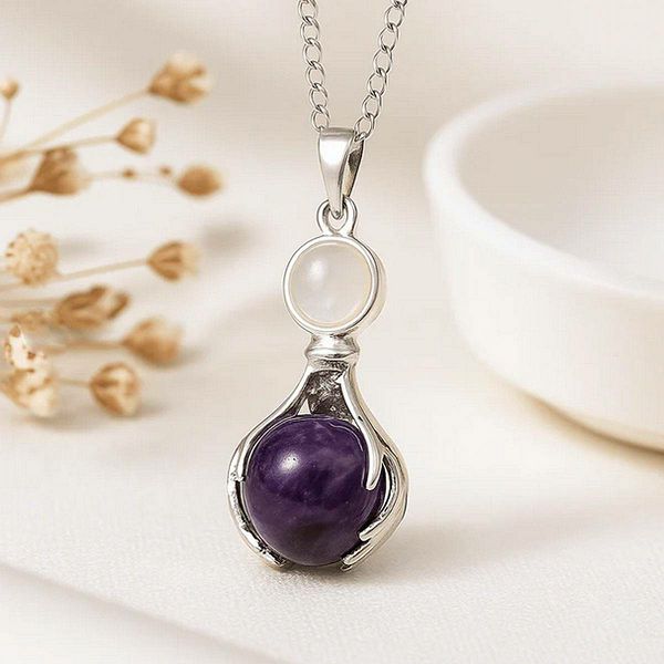 Privjesak Hands Pendant - Ametist