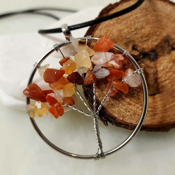 Privjesak Tree of Life - Carnelian