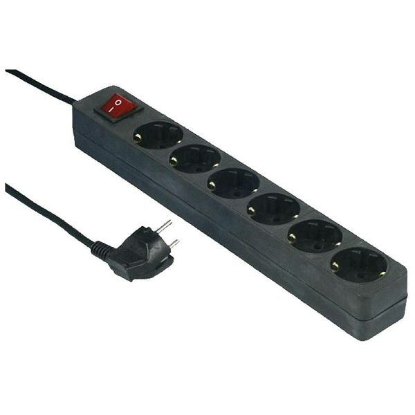Produžni kabel REV black Socket line 6-fold 1,4 m