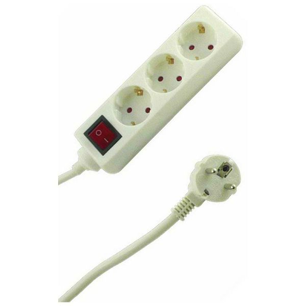 Produžni kabel REV white Socket line 3-fold 1,4 m 