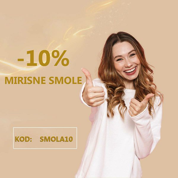 PROMO KOD - 10% na Mirisne smole