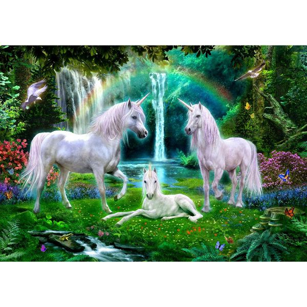 Puzzle Rainbow Unicorn Family