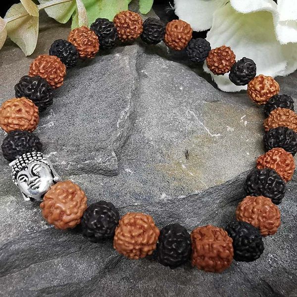 Rudraksha Buddha Bangle Mala Mix
