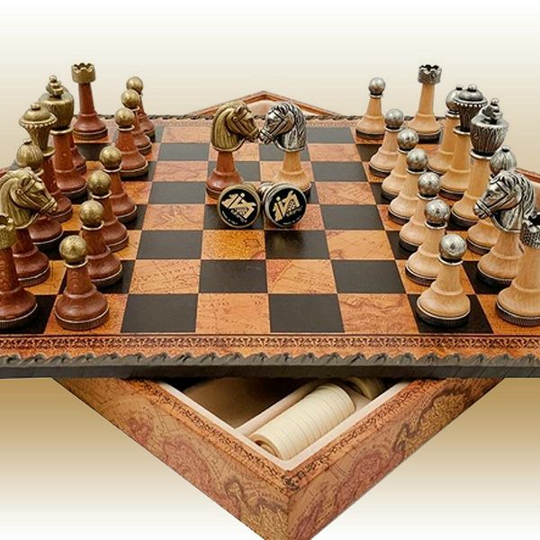 Šah Set Arabesque Staunton 35 x 35 cm 