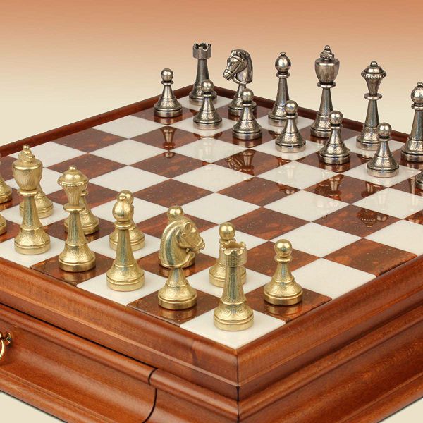Šah Set Arabesque Staunton 47 x 47 cm