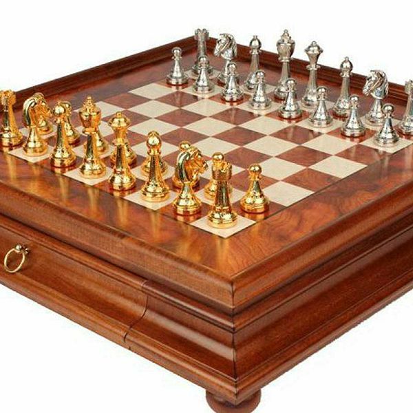 Šah Set Box Arabesque Staunton 53 x 53 cm