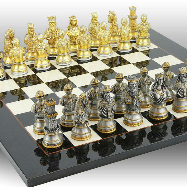 Šah Set Exclusive Medieval 51 x 51 cm 
