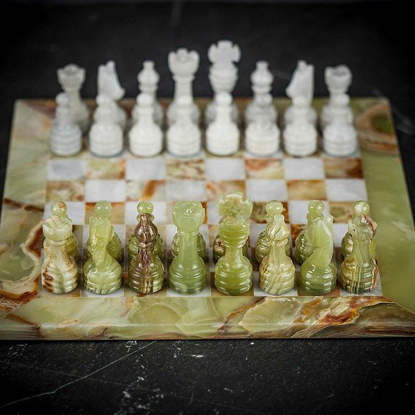 Šah Set Marble Whyte & Onyx 30 x 30 cm 