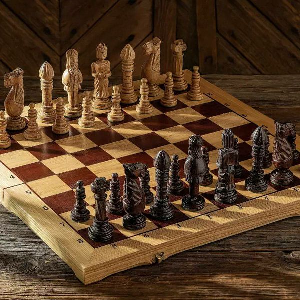 Šah Set Oak 65 x 65 cm