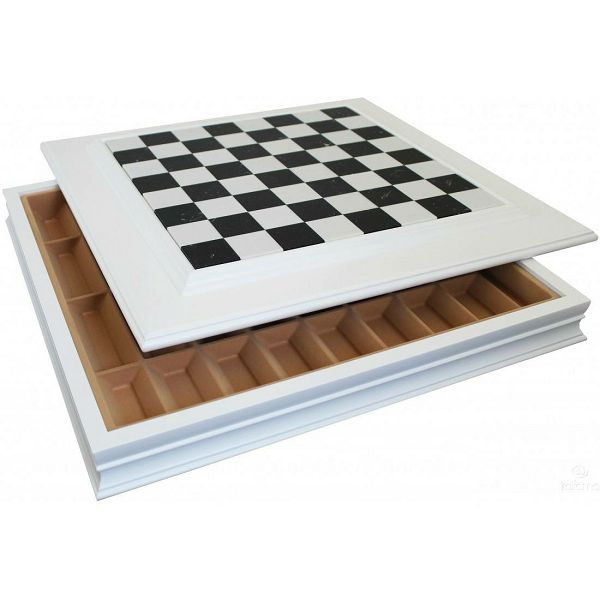 Šahovska ploča Box White Style 50 x 50 cm