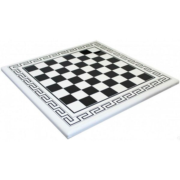 Šahovska ploča Greek Frame White 50 x 50 cm