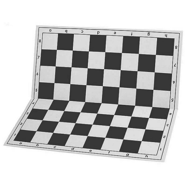 Šahovska ploča Vynil 51 x 51 cm Black