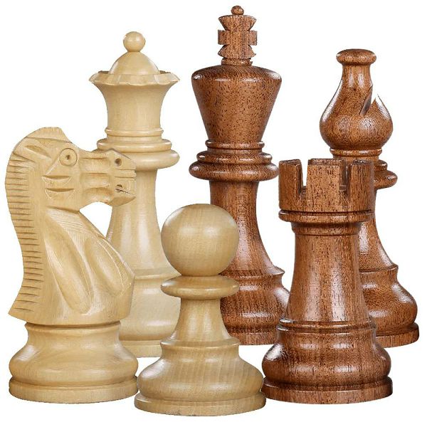 Šahovske figure Classic Acacia/Boxwood 3.75" SQ