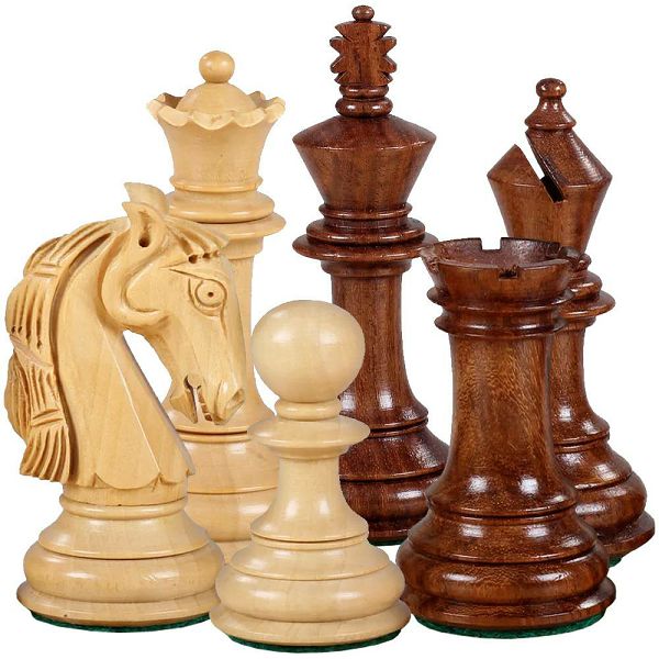 Šahovske figure Colombian Acacia/Boxwood 3.75