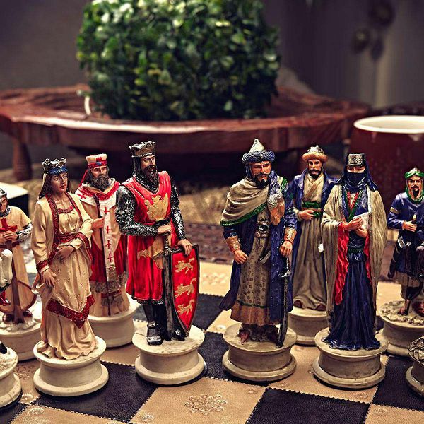 Šahovske figure Križari & Saraceni 3.15"