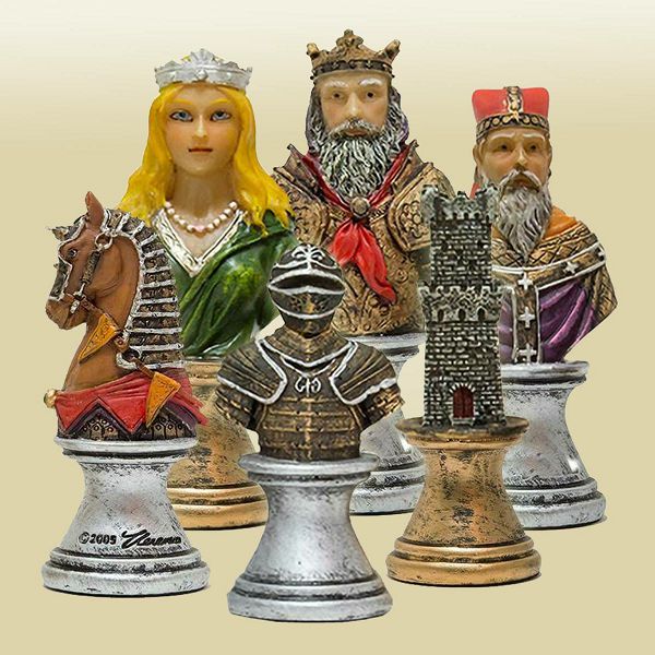 Šahovske figure Medieval 3.15"