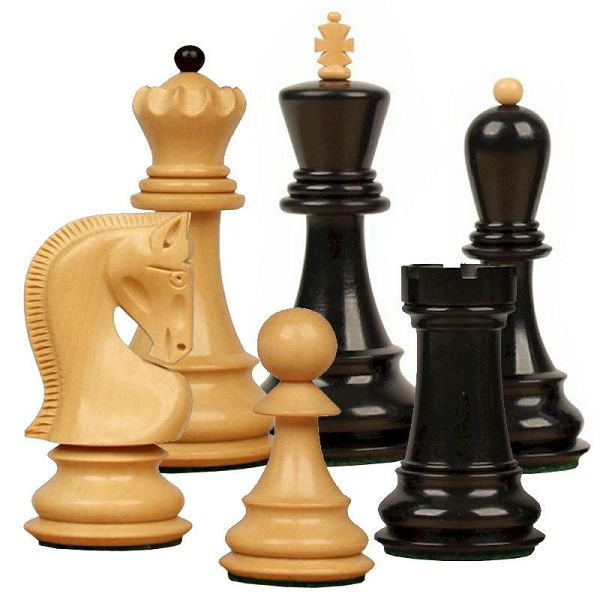 Šahovske figure Zagreb Ebonised 4"