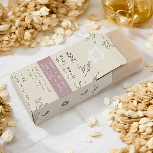 Sapun od gline - Med & Zobene pahuljice 140 g