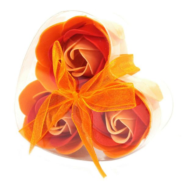 Set 3 ruže od sapuna - Peach Roses 
