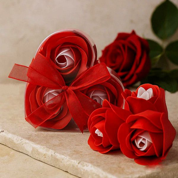 Set 3 ruže od sapuna - Red Roses 