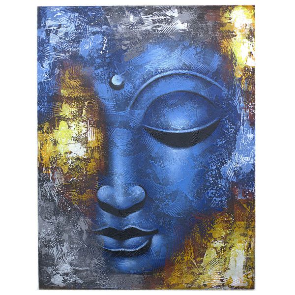 Slika Buddha Blue Face Abstract 