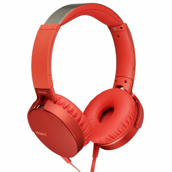 Slušalice Sony MDR-XB550APR red