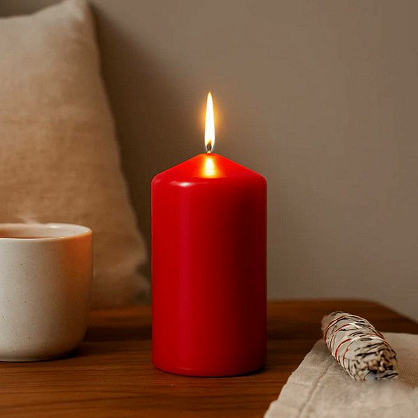 Svijeća 60x100 mm Red