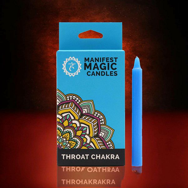 Svijeće Manifest Blue - Throat Chakra x12