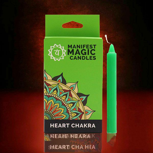 Svijeće Manifest Green - Heart Chakra x12