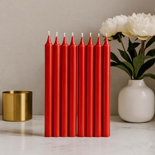 Svijeće Taper Red x10 