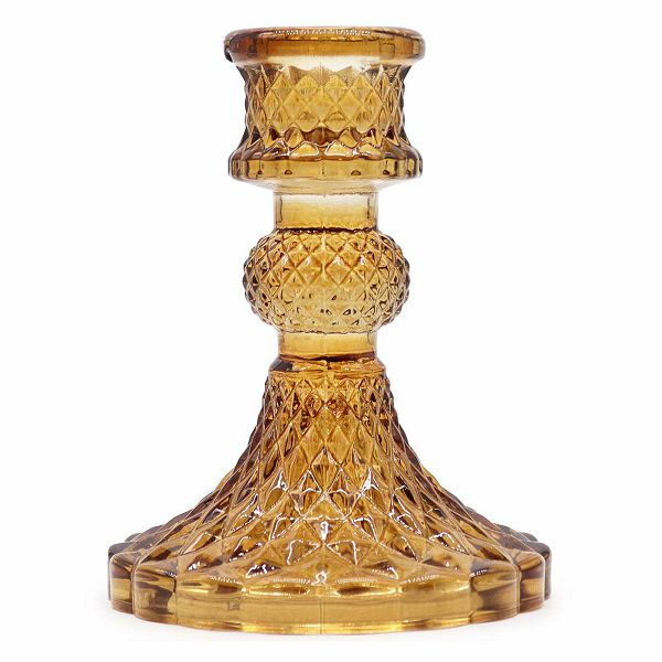 Svijećnjak Vintage Dinner Antique Amber