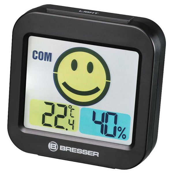 Temeo Smile Thermo-Hygrometer Black