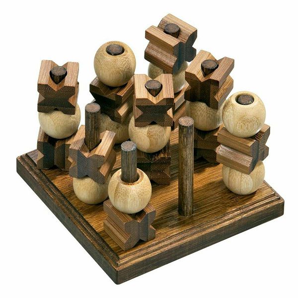 Tic Tac Toe 3D Bamboo 