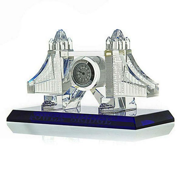 Tower Bridge Crystal Clock 