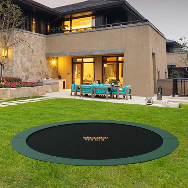 Trampolin Pro-Line FlatLevel 430 cm Green